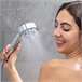 Alcachofa de Ducha Doble con Dispensador 3 en 1 Plateado