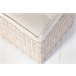 Set AREZZO sofá 3 plazas, 2 sillones, 2 taburetes y mesa beige Beige