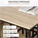 Conjunto de Bar Melamina de Madera, Metal HOMCOM, hogar - cocina Marron