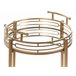 Beliani Carrito de cocina FARLEY Dorado