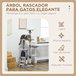Árbol para Gatos Aglomerado de Madera, Sisal PawHut Gris