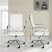 Silla de oficina - Canby - Simil cuero Blanco