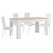 Mesa Extensible de Comedor o Cocina + 4 Sillas en Polipiel/metal Mesa Extensible de Comedor o Cocina + 4 Sillas en Polipiel/metal Blanco/ Madera