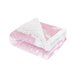 Acomoda Textil - Manta para Bebé Estampada con Nubes, Manta de Cuna Rosa