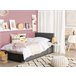 Beliani Cama continental Poliéster PRESIDENT 99x211 Gris Oscuro