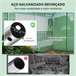 Invernadero de Túnel PE, Acero Galvanizado Outsunny Verde