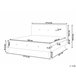 Beliani Cama Poliéster RENNES 172x221 Beige