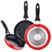 Batería de cocina 7 piezas en  + Juego de 3 sartenes Multicolor