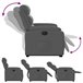Sillón Elevable Reclinable Gris Oscuro