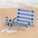 Aktive Silla de playa plegable pequeña marinera c/asa de hombro Azul