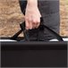 Aktive Cama plegable camping c/topes antivuelco Negro