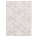 Alfombra lavable geométrica con relieve ESTILO - ATTICGO 80x150 Crema