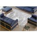 Alfombra LIRA E1482 Hojas estructural moderna glamour 160x220 Gris