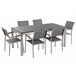 Beliani Conjunto de comedor GROSSETO Grafito