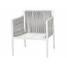 Beliani Conjunto de jardín Aluminio LATINA Blanco
