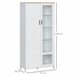 Alacena de Cocina Melamina de Madera HOMCOM, hogar - cocina Blanco