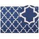 Beliani Alfombra de pelo corto SILVAN 160x230 Azul Marino