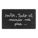 Acomoda Textil – Felpudo de Coco Natural Ecológico Animado. Negro