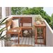 Beliani Conjunto de comedor TREIA Marron