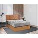 PACK CANAPÉ DE MADERA  + COLCHÓN VISCOELÁSTICO 150x190 Cerezo