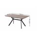 Mesa extensible color blanco OLIVIA Blanco/ Negro
