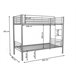 Litera Metalica Doble Cama 201x98 Negro