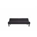 Sofá 2 plazas convertible en cama RIO color negro Negro
