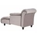 Beliani Chaise longue Poliéster LORMONT Gris Oscuro