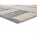 Alfombra shaggy geométrica HELIA - ATTICGO 133x190 Plateado
