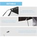 Carpa con Mosquiteras Poliéster, Textilene, Fibra Outsunny 300x300 Negro