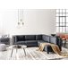 Beliani Sofá esquinero Piel sintética UNSTAD Negro