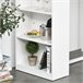 Mesa de Bar Tablero de MDF, Metal HOMCOM, hogar - cocina 115x55 Blanco