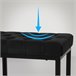 Banco banqueta pie de cama asito diseño 120x37 Negro