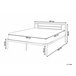 Beliani Cama con somier Metal CUSSET 187x209 Blanco