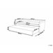 Beliani Cama con somier Terciopelo LIBOURNE 102x220 Rosa Talco