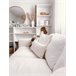 Beliani Cojín decorativo HELIOTROPE 30x50 Blanco