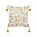 Beliani Cojín decorativo ABUTILON Beige