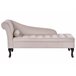Beliani Chaise longue Terciopelo PESSAC Beige
