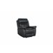 Sillón relax manual THEA piel negro Negro