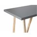 Beliani Conjunto bistro TALAMONE Gris/ Madera