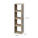 Acomoda Textil – Estantería para Pared y Suelo. (4 Cubos) Natural