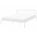 Beliani Cama con somier Metal CUSSET 187x209 Blanco
