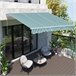 Toldo Manual Plegable Tela de poliéster, aluminio Outsunny 295x250 Verde