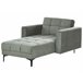 Beliani Chaise longue Poliéster ALNES Verde Oscuro