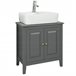Armario para el Debajo del Lavado 2 Puertas FRG202-W SoBuy 60 Gris Oscuro