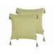 Beliani Cojín decorativo CHMISTAR Verde