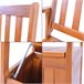 Banco Avenzzano con compartimento madera de acacia Natural