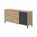 Aparador efecto madera 154 Gris/ Madera