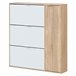 Mueble zapatero 4 Puertas Dana Roble/Blanco Roble