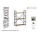 Estanteria EDNA Madera y metal Madera